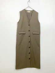 B:MING by BEAMS ビーミングバイビームス 定価11000円 2WAY ジレ ワンピース sizeM/茶 ■■レディース