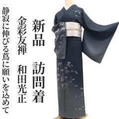 きもの 訪問着 絽 夏物 7月8月に 着物 LLサイズ 道長取 グレー 