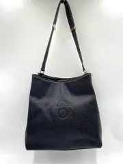 MARY QUANT マリークワント ショルダー シボ トート バッグ グレー ■■レディース