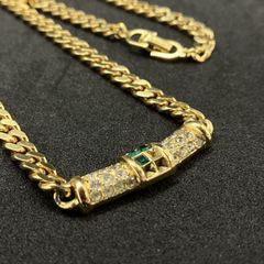 希少 ディオール Dior ラインストーン バングル ブレスレット 喜平