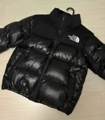 THE NORTH FACE ザノースフェイス ヌプシ 白 ラベル xs 85 光沢 ブラック