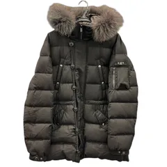 TATRAS 美品 タトラス FONDO フォンド ダウンジャケット MTA19A4584 ナイロン ダウン ラクーンファー ブラック サイズ04 ダウンコート アウター ABランク 中古 鑑定済 タトラスダウンジャケット