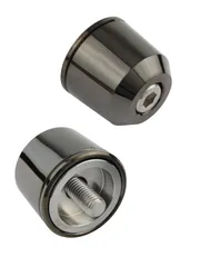 新品 ポッシュフェイス(POSH FAITH) バイク用品 ハンドルバーエンド ミドルウェイトバーエンド カワサキ純正ハンドルM8タイプ ZRX1200DAEG 他 ブラッククローム 032579-66-10 バーエンドキャップ