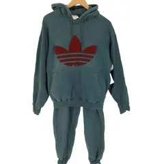 アディダス adidas デザント製 ロゴ パーカー パンツ セットアップ メンズ  トップス：M－L パンツ：L