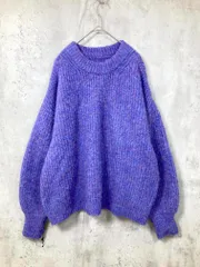 earthy アーシー ARZ5032205A0005 リサイクルヤーン シャギー ニット セーター sizeF/紫 ◇■レディース