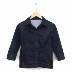 アンタイトル UNTITLED ジャケット アウター ステンカラー 無地 薄手 ノータック 七分袖 2 黒 ブラック /NT19