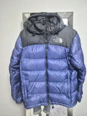 **(セール)** THE NORTH FACE ザ・ノース・フェイス ダウン ブルー/ブラック フーディー (メンズ・レディース ユニセックス)