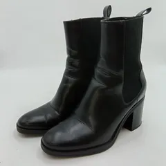 ZARA ザラ サイドゴアブーツ レディース 38 ブラック A-4-2