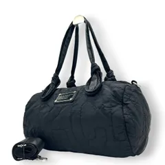 マークバイマークジェイコブス 2WAY ミニボストン ドラムバッグ ハンドバッグ ショルダーバッグ キルティング ナイロン ブラック ワンショルダー 斜め掛け可 レディース 軽量 大容量 旅行 ジムバッグ カジュアル スタイリッシュ WORKWEAR s32