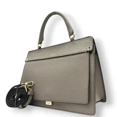 【美品】フルラ ネット 2WAY ハンドバッグ ショルダーバッグ レザー グレージュ レディース FURLA NET トップハンドル 斜め掛け可 自立可 通勤 フォーマル エレガント イタリア製 コンパクト 人気モデル s82