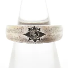 agete(アガット) リング - シルバー×ダイヤモンド 1Pダイヤ/ダイヤ0.1カラット