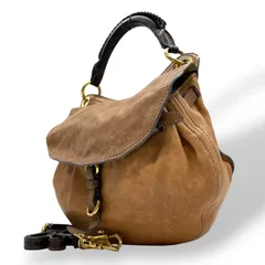 miu miu ミュウミュウ ヴィンテージ Y2K vintage archive レザー 2WAY ハンドバッグ ショルダーバッグ ブラウン ゴールド金具 フラップ レディース　c1