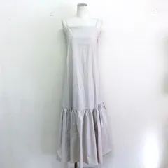 emmi atelier ティアードキャミワンピース 細ストラップ ポリエステル100% ライトベージュ サイズ1 M