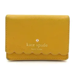 Kate spade(ケイトスペード) カードケース - S338 イエロー パスケース付き/コインケース付き/キーリング付き レザー