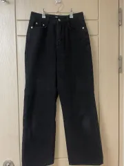 レディース ブラックジーン デニム S-M