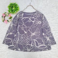 【ジャンニロジュディチェ】 7分袖トップス （L） コットン100% 日本製
