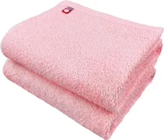 タオル Nカラー フェイスタオル ピンク 2枚セット ブランド 薄手 無地 普段使い シンプル 日本製 国産
