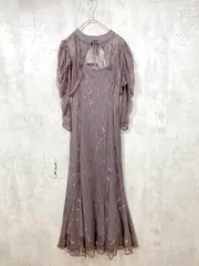 美品 Dorry Doll ドーリードール 定価18700円 ボレロレイヤードレースドレス ワンピース sizeM/茶  ■■◎レディース