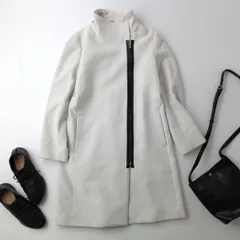 K.T KIYOKO TAKASE キヨコタカセ ジップアップ コート アンゴラ 羊毛(い＋7407)25F☆