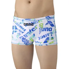 arena(アリーナ) トレーニングスパツツ 水泳水着M 非公認 (as5fwm19m-whbl)、ホワイト/ブルー