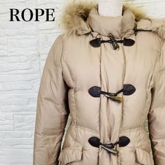 established in 1968 ROPE 牛皮革ダウンジャケット 茶 ROPE ロペ 