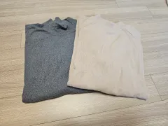 セットコーデュロイ タートルネック 長袖 Tシャツ