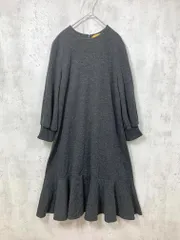F by ROSSO エフバイロッソ アーバンリサーチ 裾フレア ワンピース sizeF/チャコール ■■レディース