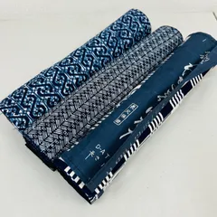 綿浴衣 反物 3本 反物まとめ売り リメイク材料 m-894