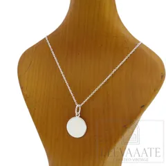 美品 Tiffany&Co. ヴィンテージ ティファニー ラウンド シルバー ネックレス SV925 サークル TO661