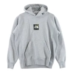 THE NORTH FACE (ザノースフェイス) スクエアロゴ プルオーバースウェットパーカー グレー NT6172R