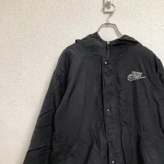 NIKE ナイキ フーディー コーチジャケット 中綿ジャケット 90s ブラック