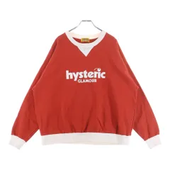 HYSTERIC GLAMOUR (ヒステリックグラマー) 24AW チェリーロゴ オーバーサイズスウェットトレーナー レッド 01243CS06