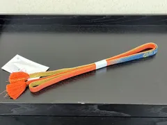 ・小京都・ 帯締め オレンジ 青 着物 和服