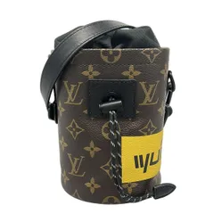 LOUIS VUITTON(ルイヴィトン) ショルダーバッグ モノグラム チョークナノバッグ M44632 ダークブラウン×イエロー