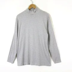 キャロウェイ CALLAWAY コレクション Collection ゴルフ シャツ トップス ボーダー柄 ロゴ ハイネック ストレッチ 長袖 3L グレー 白 ホワイト 大きいサイズ