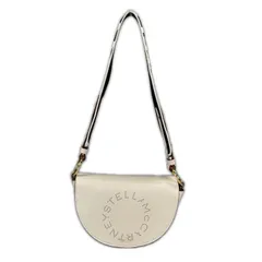 美品 Stella McCartney ステラマッカートニー ミニ マーリー ロゴバッグ 700083W8542 ショルダーバッグ 合成皮革 ホワイト レディース ミニショルダー【中古】【送料無料】