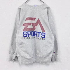 古着 used　90s　Champion　チャンピオン　リバースウィーブ　スウェット/トレーナー　刺繍タグ　霜降りグレー　XLサイズ