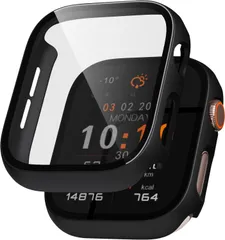 【在庫セール】一体型 防水 PC素材 ケース 44mm用 超薄型 フィルム 高透過率 アップルウォッチ 対応 全面保護 カバー 装着簡単 (2025)/SE2/SE/Series6/5/4 3 対応 SE iwatch Watch Apple アクセサリー（ブ