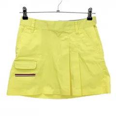 【美品】トミーヒルフィガーゴルフ スカート イエロー ストレッチ  レディース S ゴルフウェア Tommy Hilfiger Golf