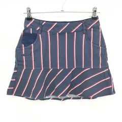 トミーヒルフィガーゴルフ スカート ネイビー×レッド ストライプ ストレッチ  レディース S ゴルフウェア Tommy Hilfiger Golf