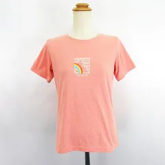 モンベル Montbell 1104771 Tシャツ カットソー 半袖 クルーネック 虹 ウィックロン S サーモン ※EKM