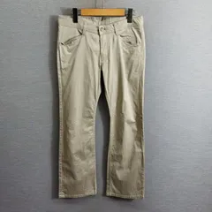 MEN'S BIGI メンズビギ フレア ブーツカット パンツ ストライプ ボトム コットン 90s VINTAGE 日本製 ベージュ系 2 A669のサムネイル