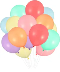 Yorkereynom 風船 マカロンバルーン 100個セット 10インチ アソート風船 風船装飾セット 飾り付け パステルカラー 混合色 極厚 丸型 お誕生日 パーティー クリスマス 結婚式 文化祭 二次会 子供会 マカロン色 