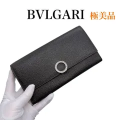 ブルガリ レザー ロゴクリップ 二つ折り 長財布 BVLGARI 美品 お買い得