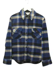 フィデリティ FIDELITY CPO JACKET CPOジャケット M ブルー チェック ウール シャツ トップス