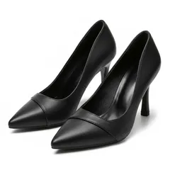 [ReiLuana] パンプス ブラック 歩きやすい 走れる 美脚 ポインテッドトゥ 5cm ヒール 痛くない 冠婚葬祭 人気 可愛い お洒落 かっこいい フォーマル 靴 脚長 エレガント オフィス 卒業式 柔らかい 疲れにく [ブラック] [23.5 cm]