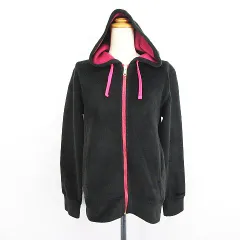 ニューバランス NEW BALANCE NBL1302 ジャケット アウター 長袖 フード ジップアップ フリース ロゴ ストレッチ L ブラック ※EKM