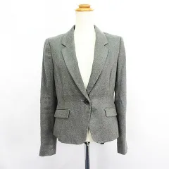 23区 オンワード樫山 ジャケット ブレザー テーラード 長袖 シングル 1B 総裏 38 グレー ※EKM