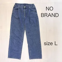 【NO BRAND】レディース ストレートジーンズ【Lサイズ】[E-117] _+