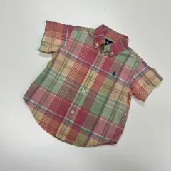 18m 85 ラルフローレン Polo Kids CHECK 半袖 シャツ